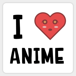 I Love Anime Sticker